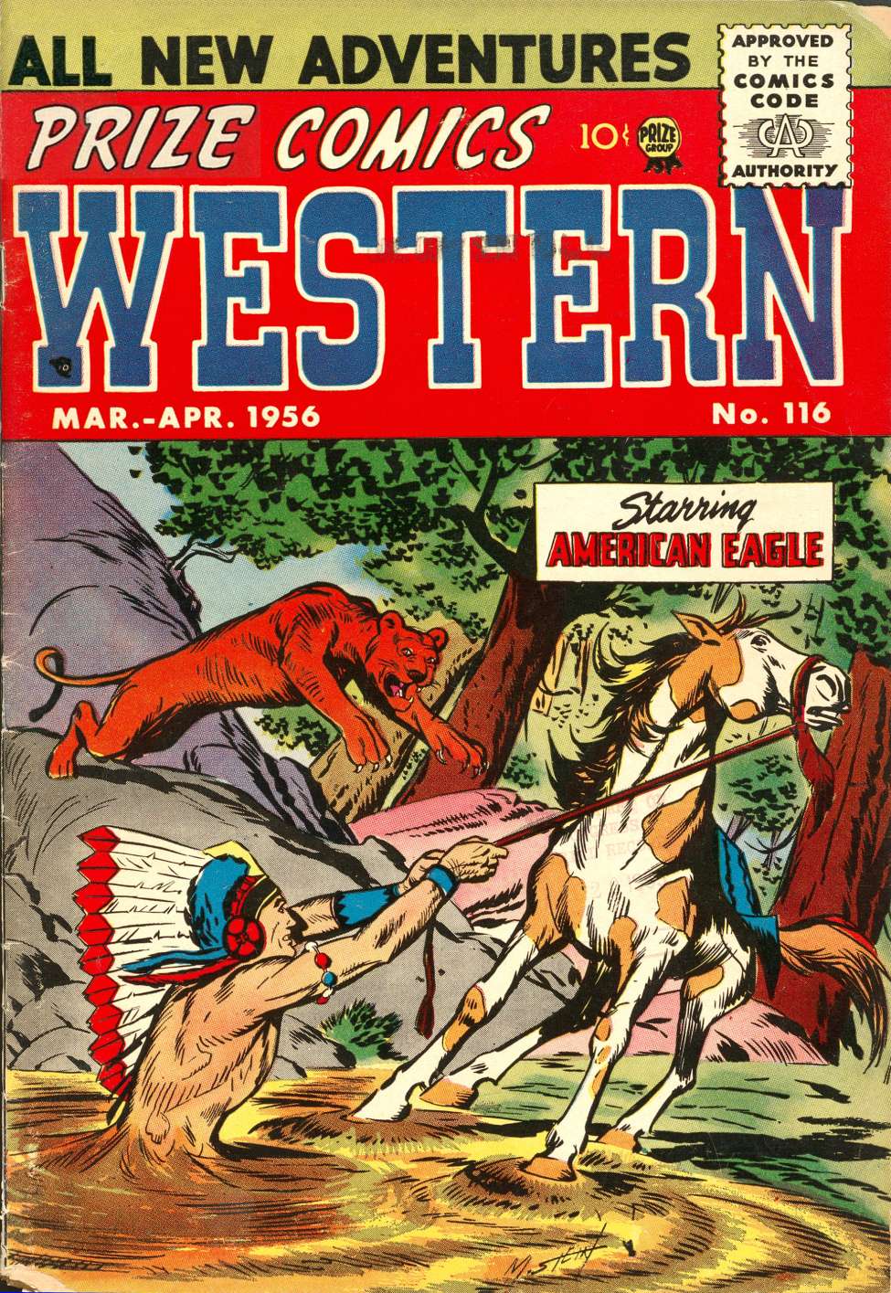 Comic Book Cover For Prize Comics Western 116