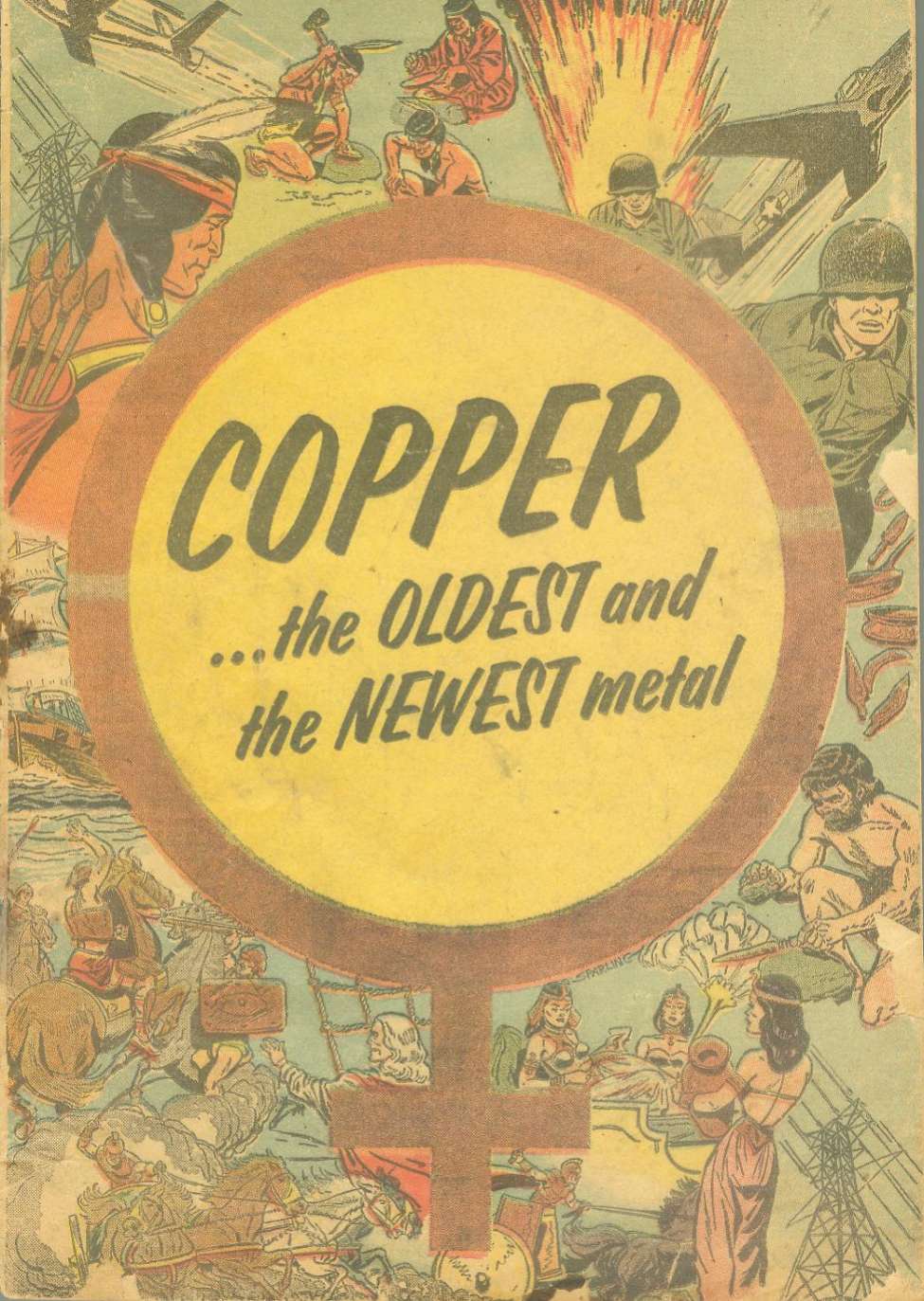 Comic Book Cover For Copper...the Oldest and the Newest Metal