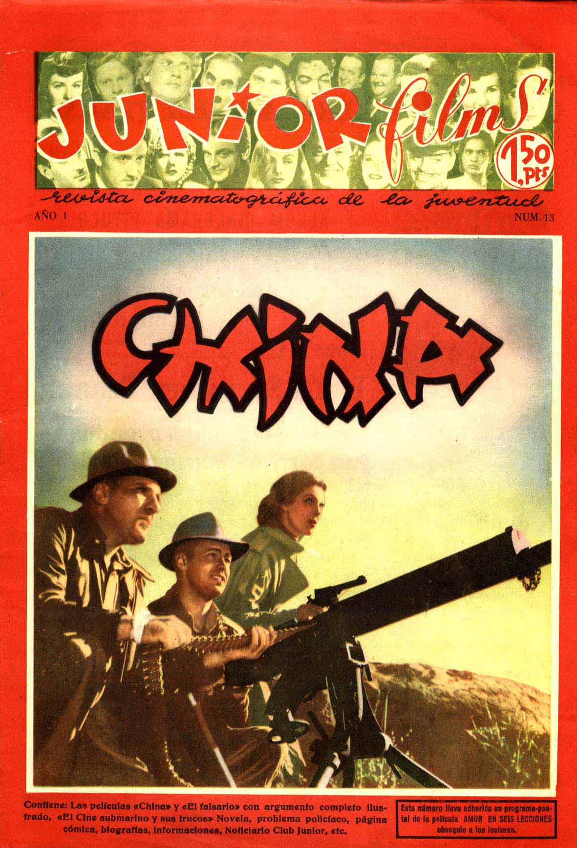 Comic Book Cover For Junior Films 13 China