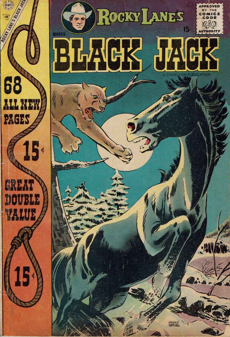 Comic Book Cover For Rocky Lane's Black Jack 22