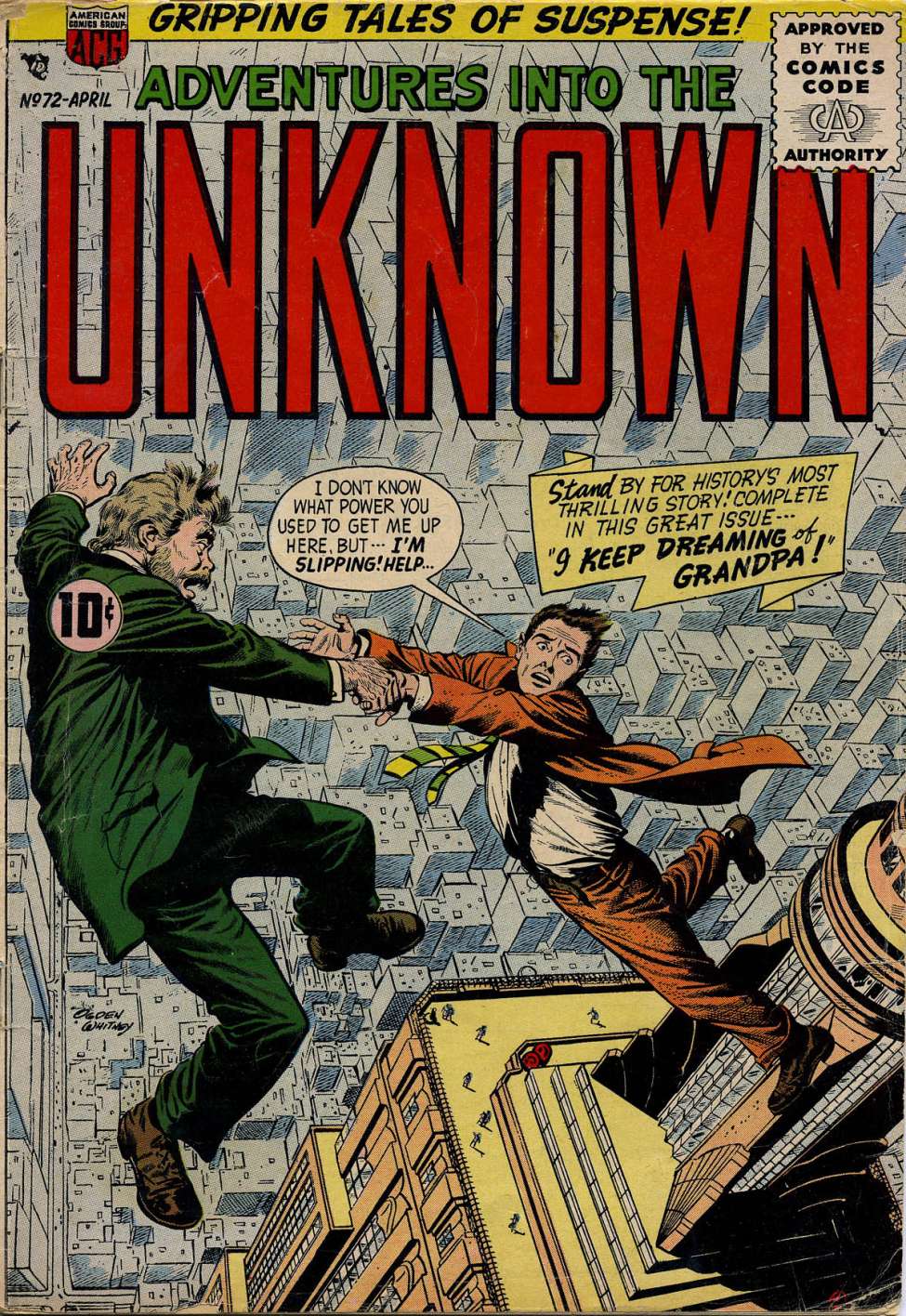 Comic Book Cover For Adventures into the Unknown 72