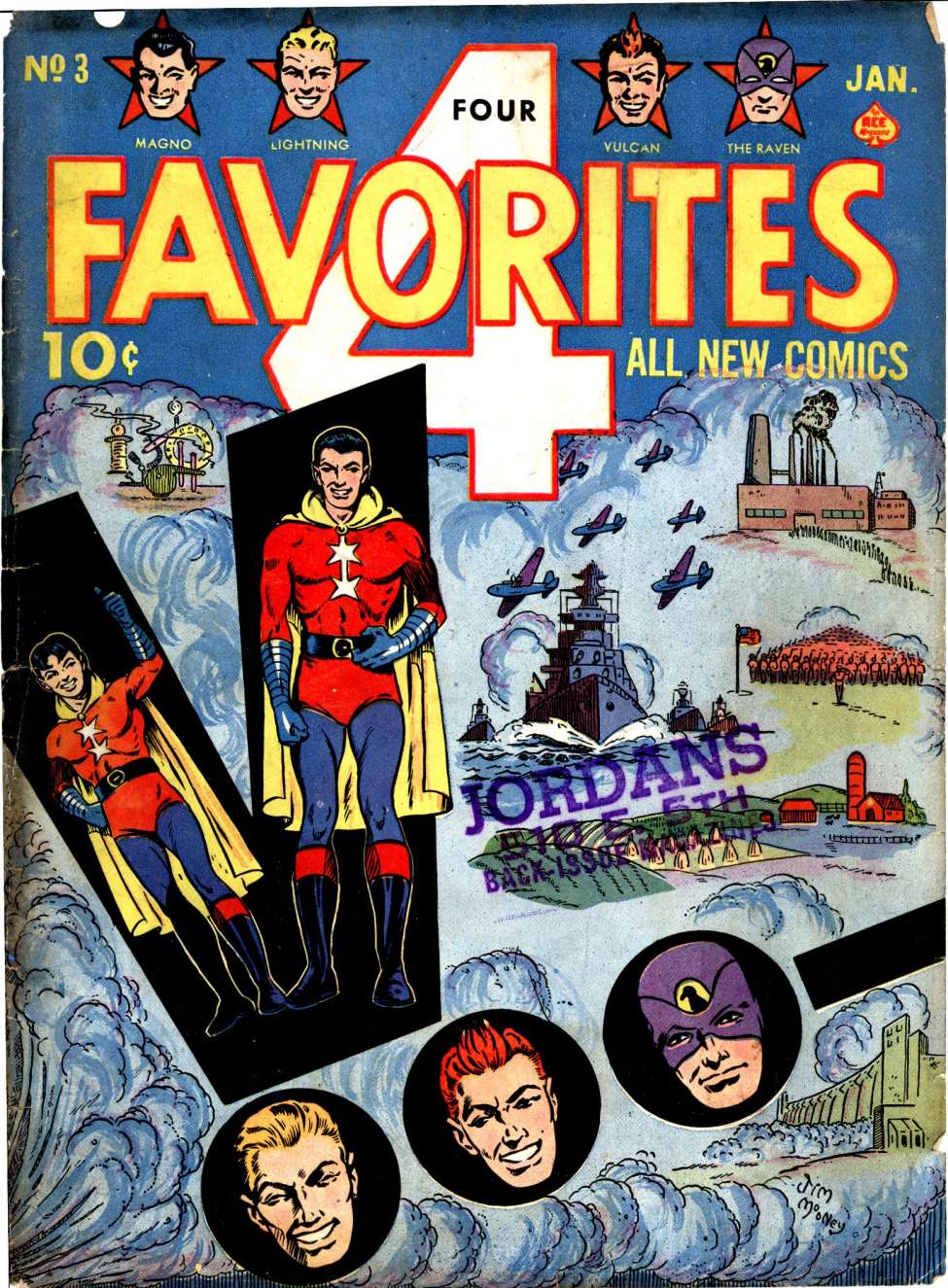 Comic Book Cover For Four Favorites 3