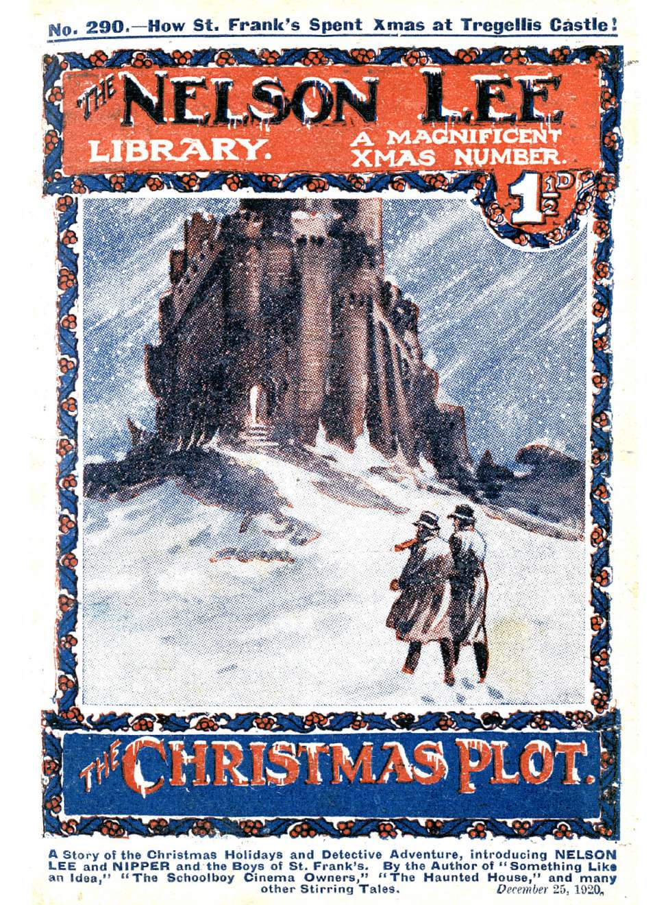 Book Cover For Nelson Lee Library s1 290 - The Christmas Plot