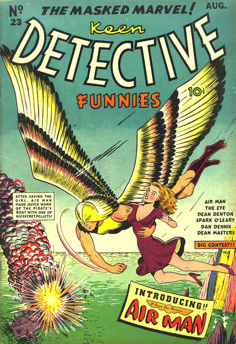 Book Cover For Keen Detective Funnies 23