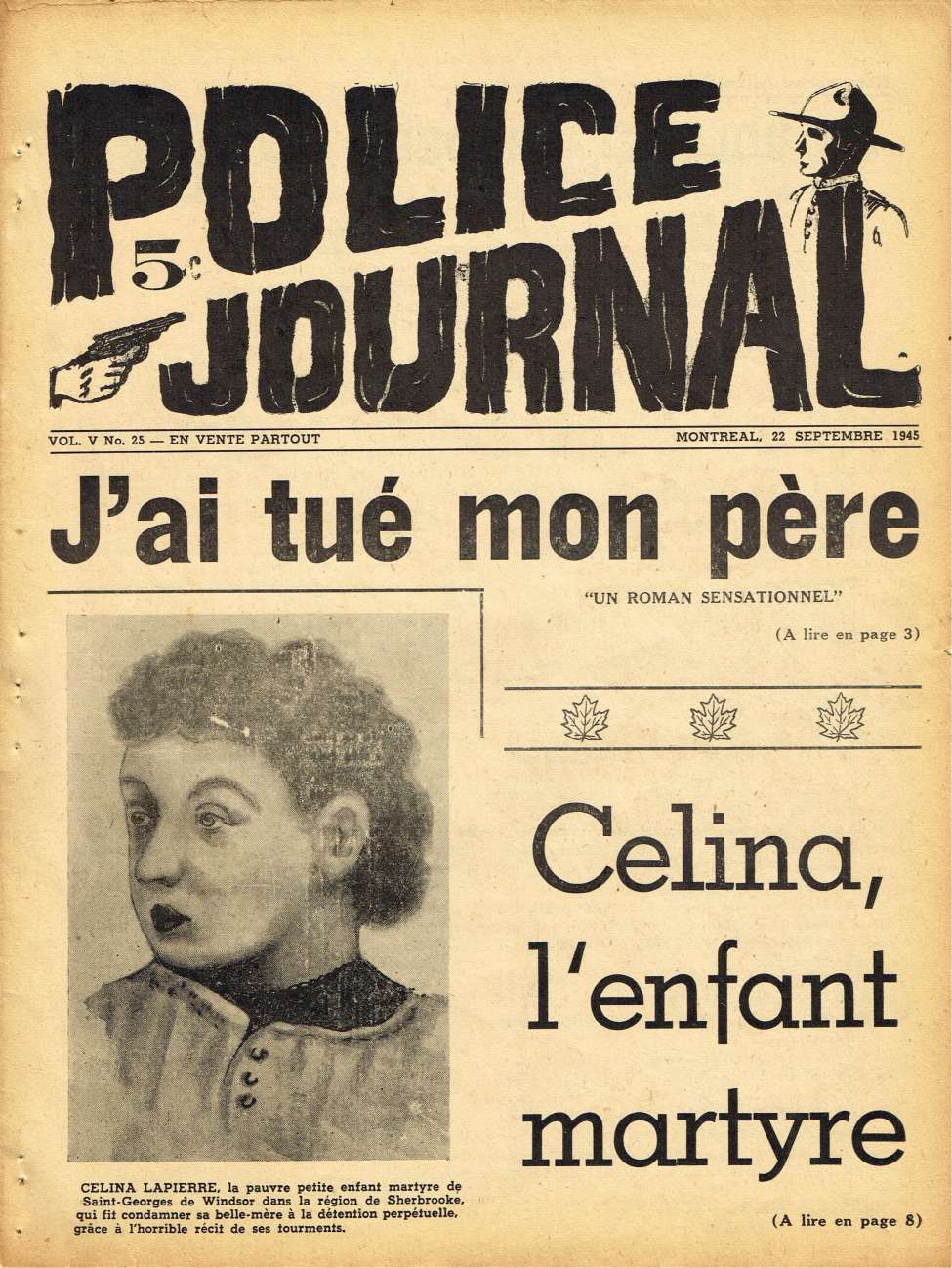 Book Cover For Police Journal v5 25 - Celina, I'enfant martyre