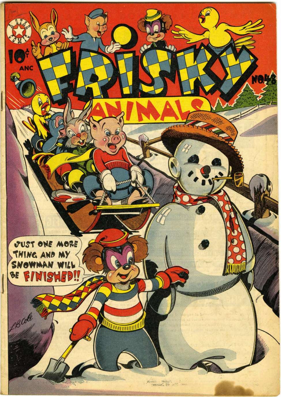 Comic Book Cover For Frisky Animals 48