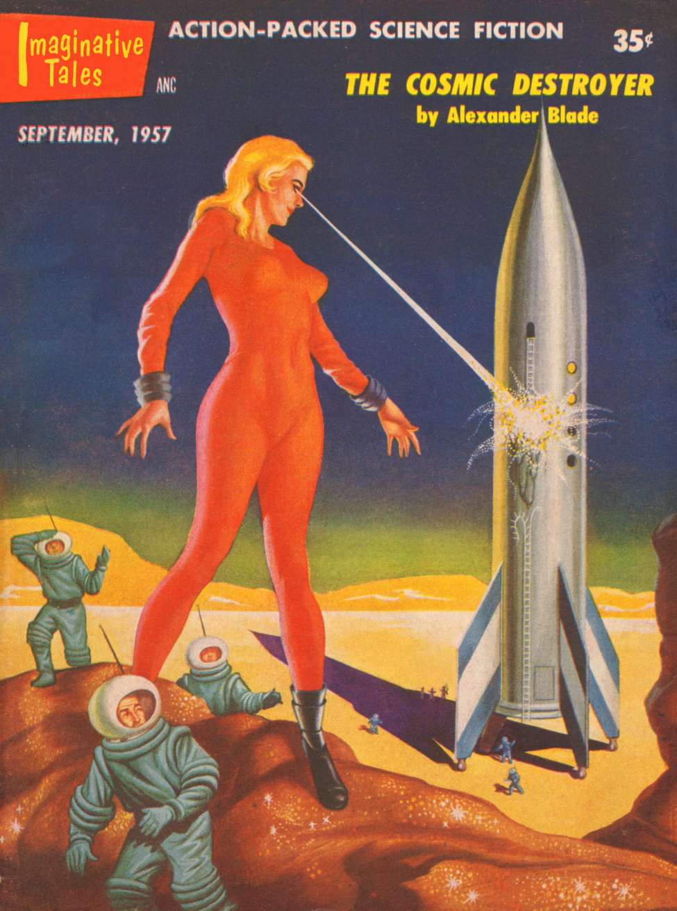 Comic Book Cover For Imaginative Tales v4 5 - The Cosmic Destroyer - Alexander Blade
