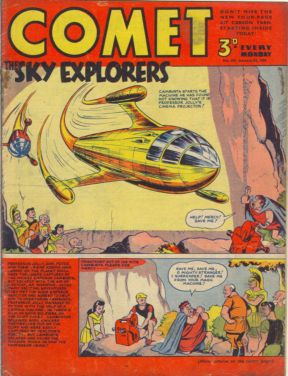 Comic Book Cover For The Comet 236
