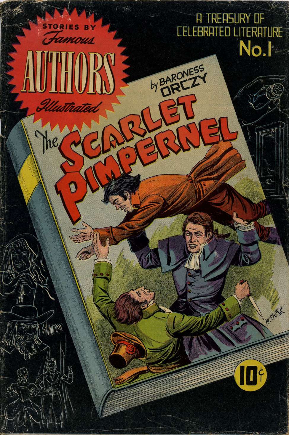 Comic Book Cover For Stories By Famous Authors Illustrated 1 - Scarlet Pimpenel