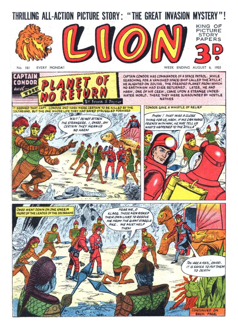 Comic Book Cover For Lion 181