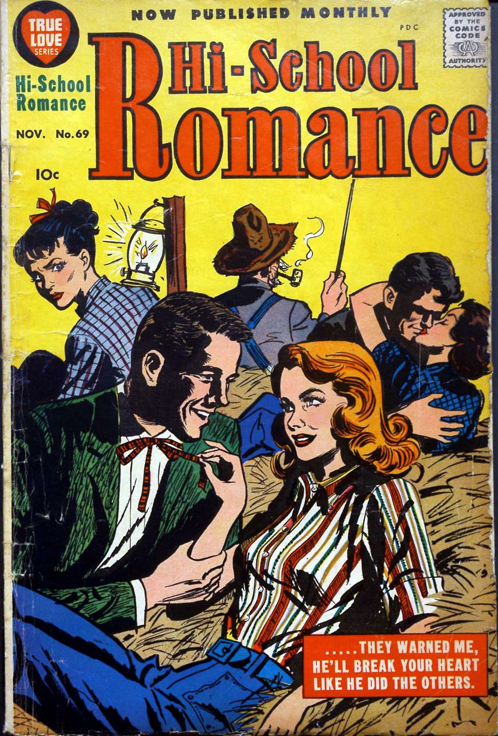 Comic Book Cover For Hi-School Romance 69