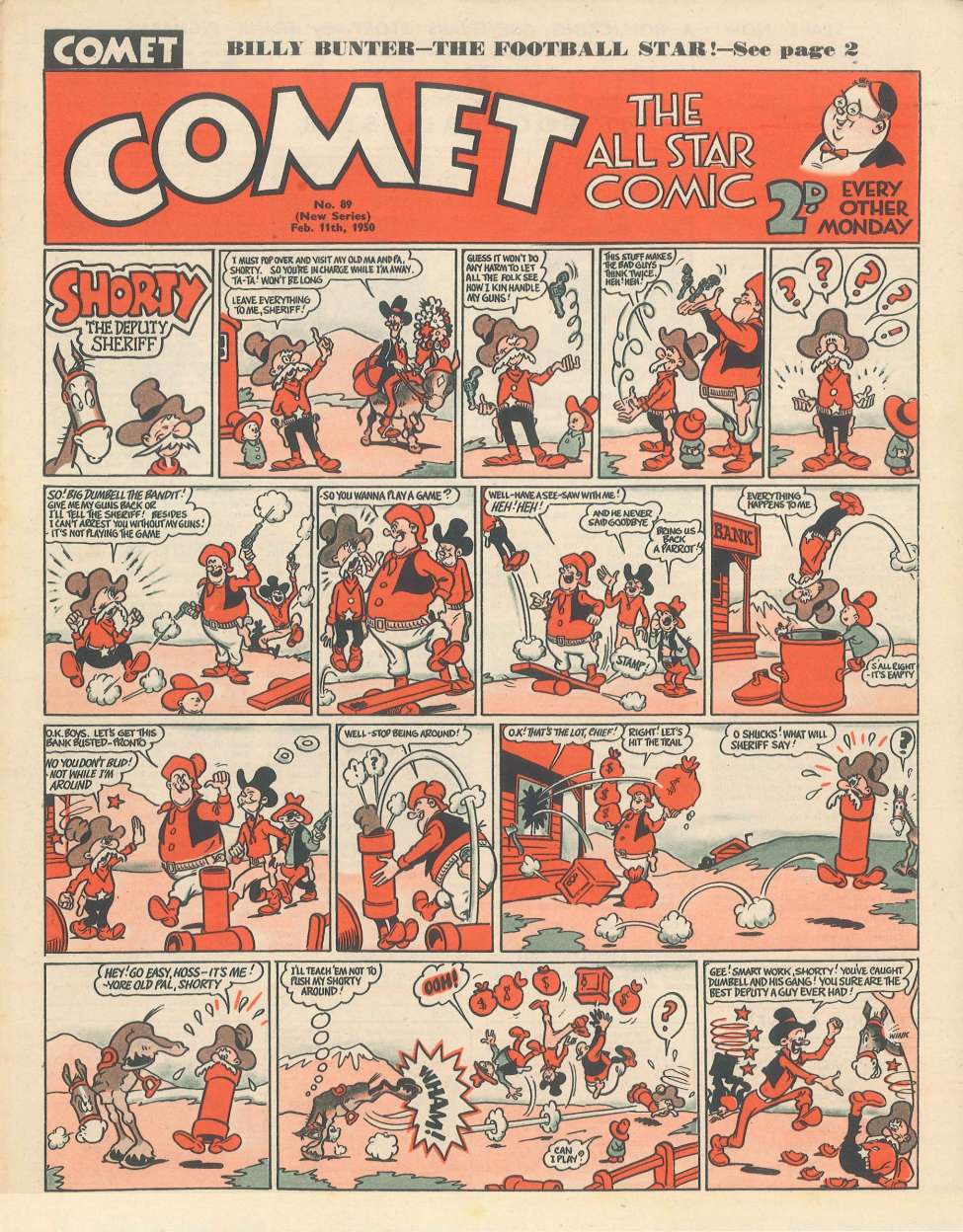 Comic Book Cover For The Comet 89