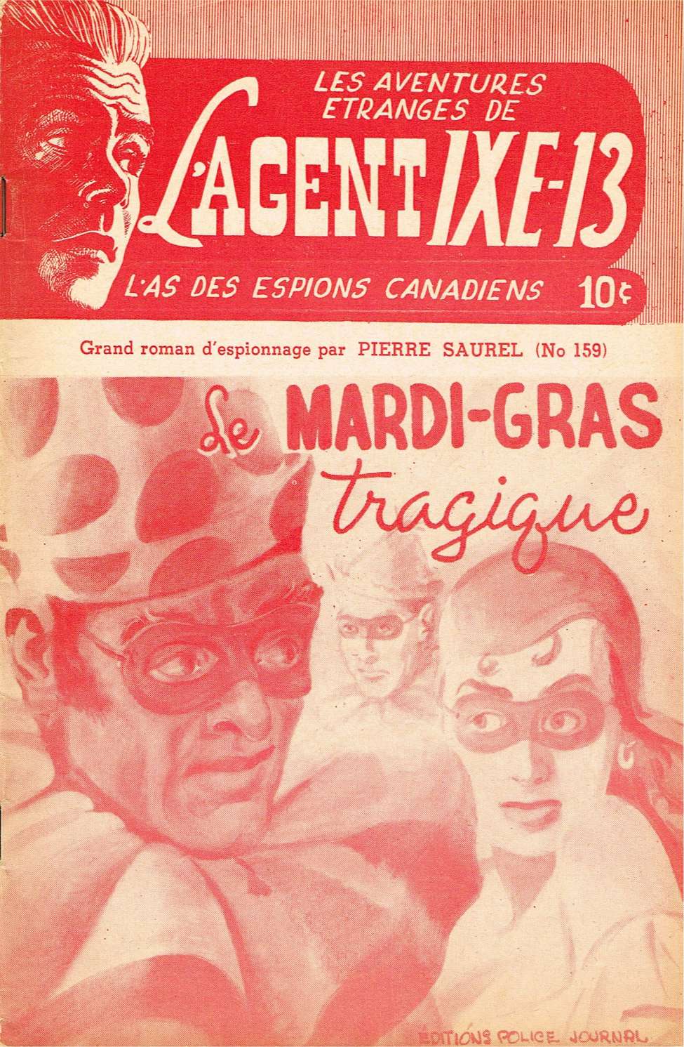 Comic Book Cover For L'Agent IXE-13 v2 159 - Le mardi-gras tragique