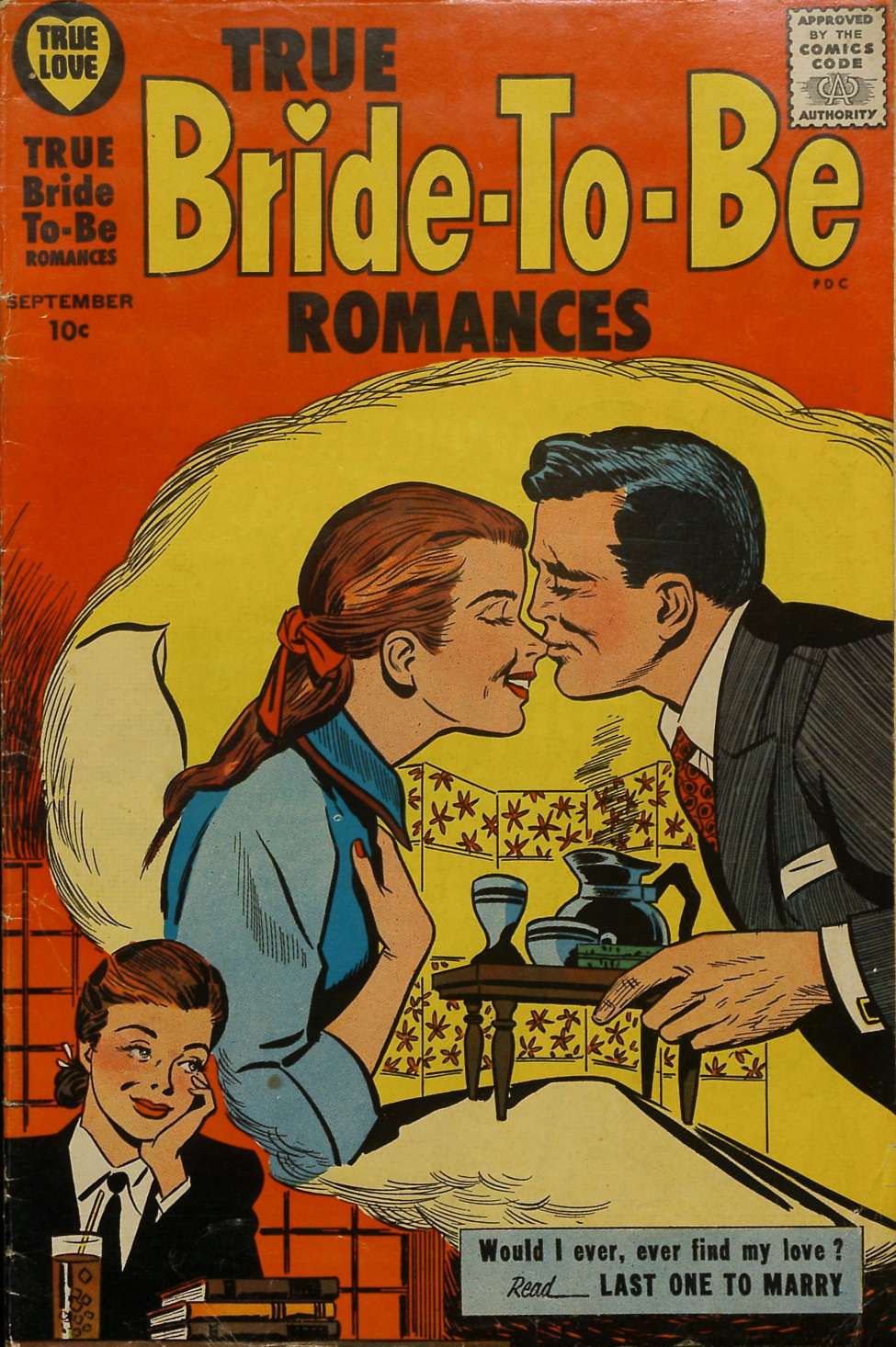 Comic Book Cover For True Bride-To-Be Romances 29