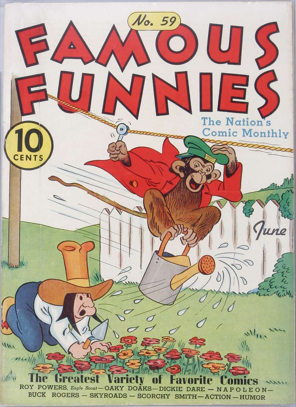 Comic Book Cover For Famous Funnies 59