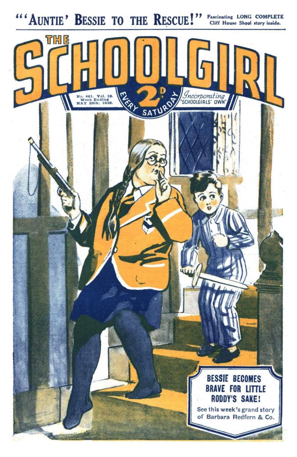 Comic Book Cover For The Schoolgirl 461