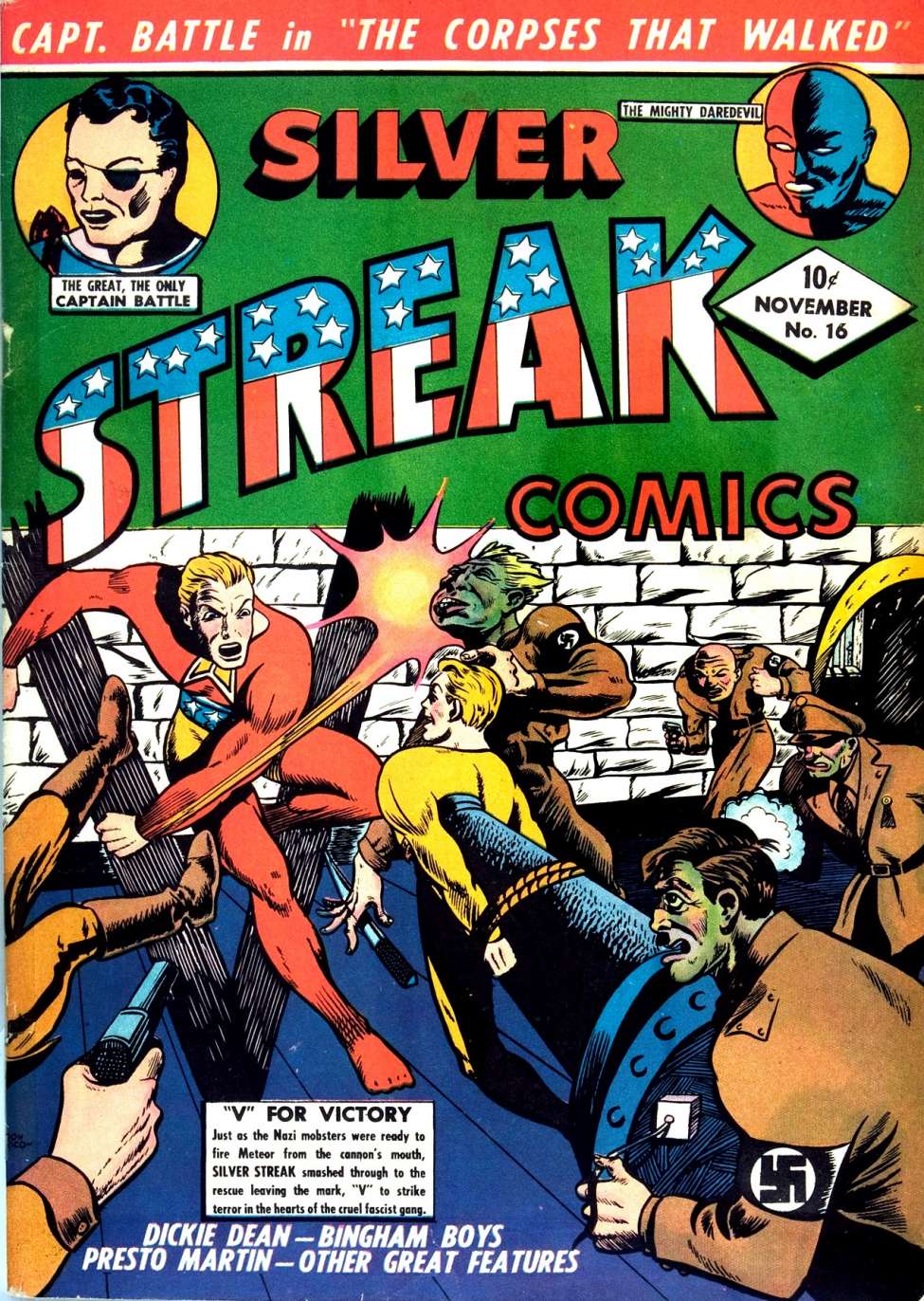 Comic Book Cover For Silver Streak Comics 16