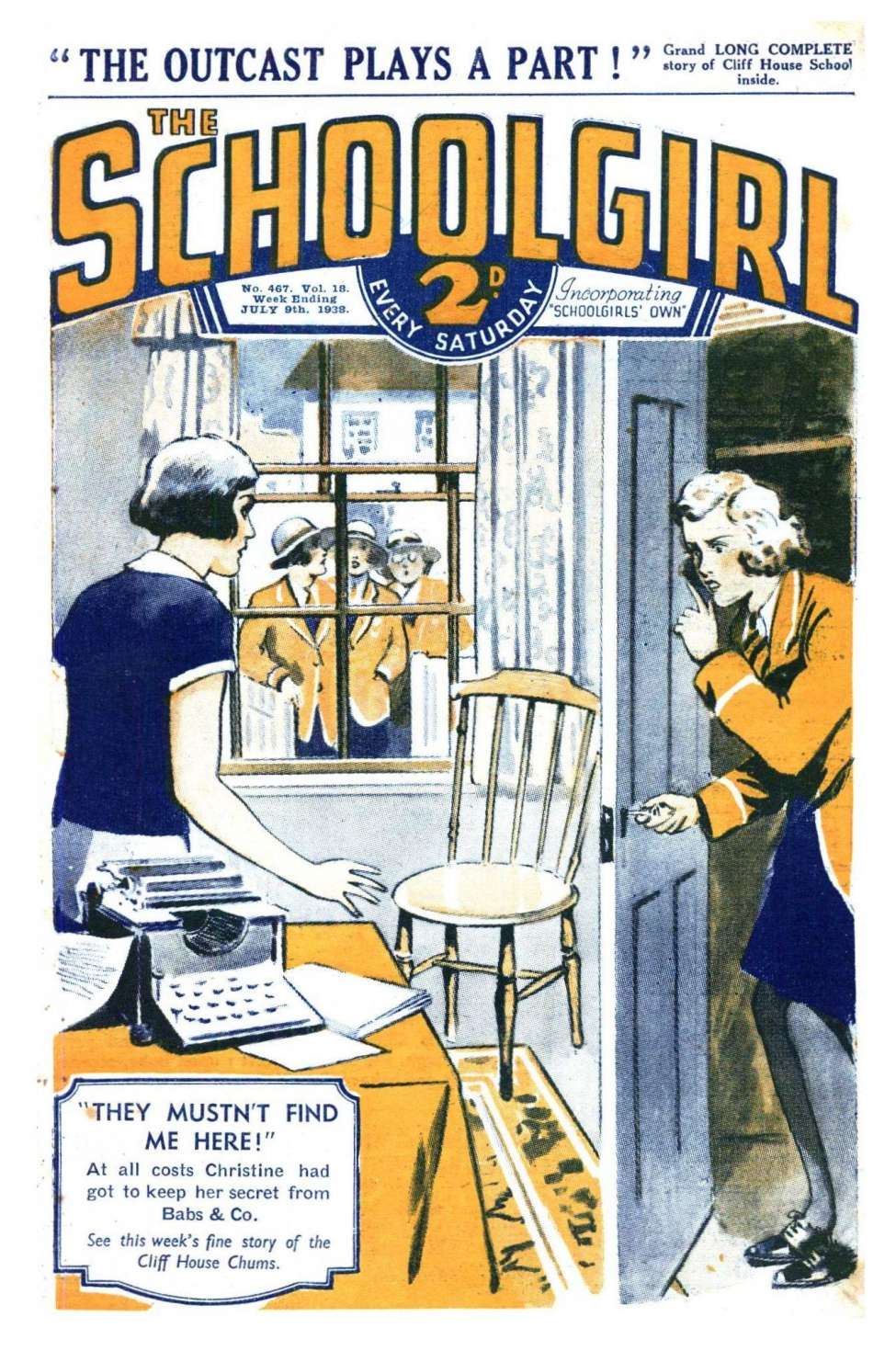 Comic Book Cover For The Schoolgirl 467