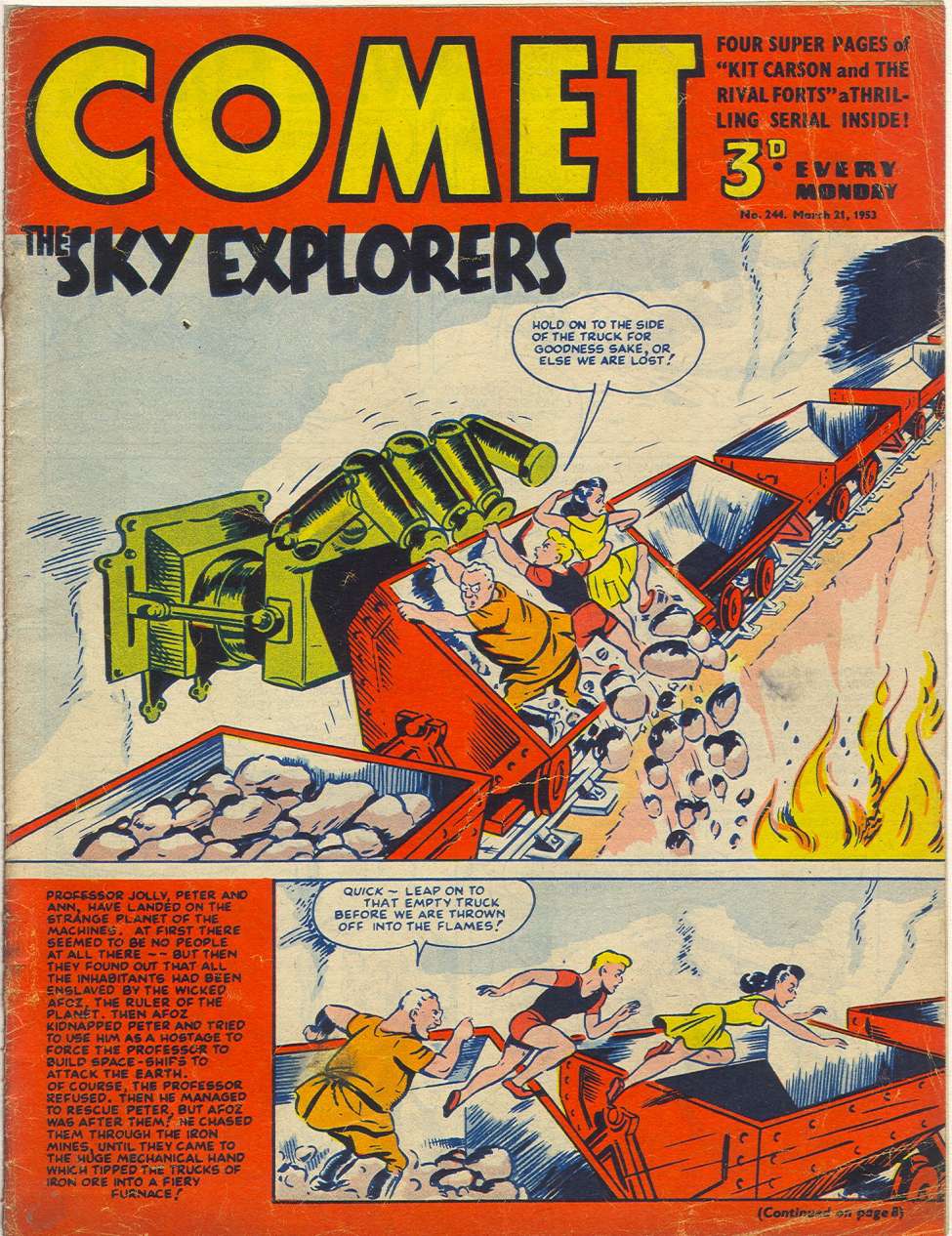 Comic Book Cover For The Comet 244