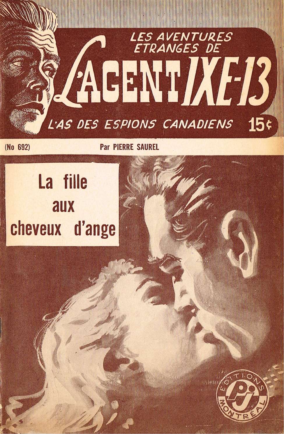 Book Cover For L'Agent IXE-13 v2 692 - La fille aux cheveux d'ange