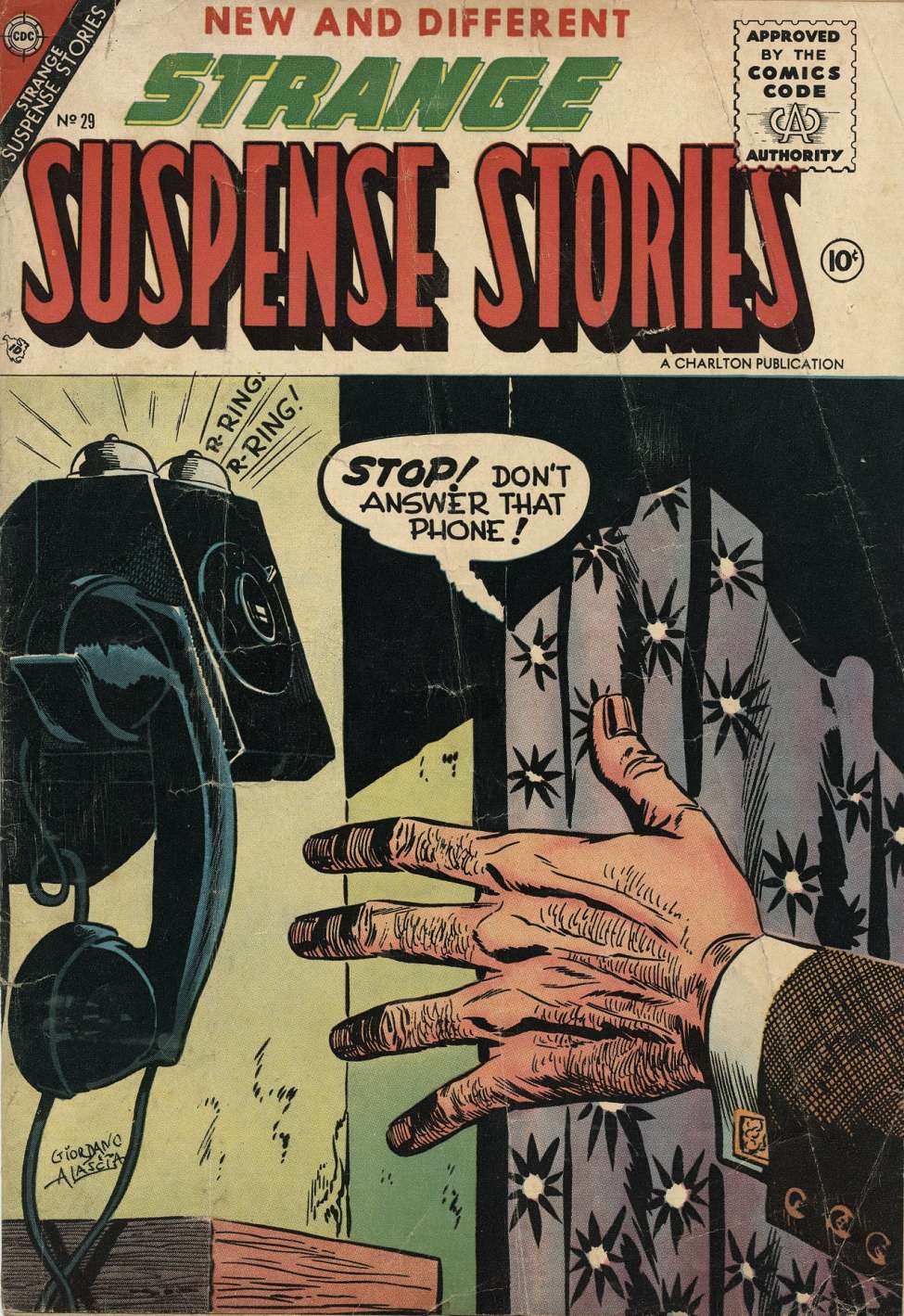 Comic Book Cover For Strange Suspense Stories 29