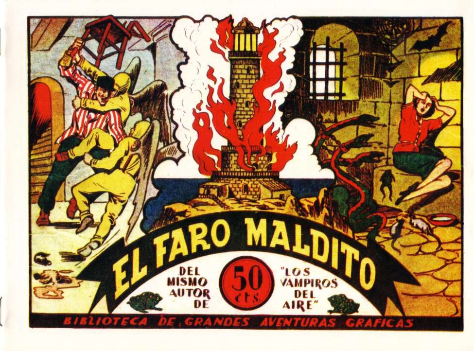 Comic Book Cover For Los Vampiros del Aire 5 - El Faro Maldito