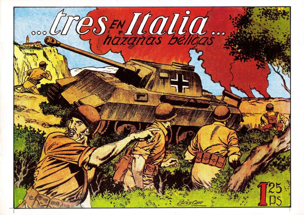 Comic Book Cover For Hazañas Belicas 7 - Tres en Italia