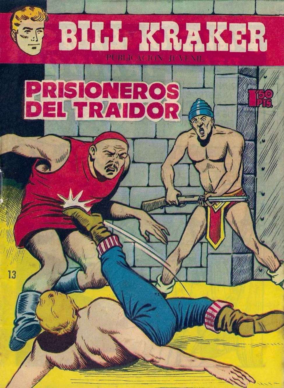 Comic Book Cover For Bill Kraker 13 Prisioneros del Traidor