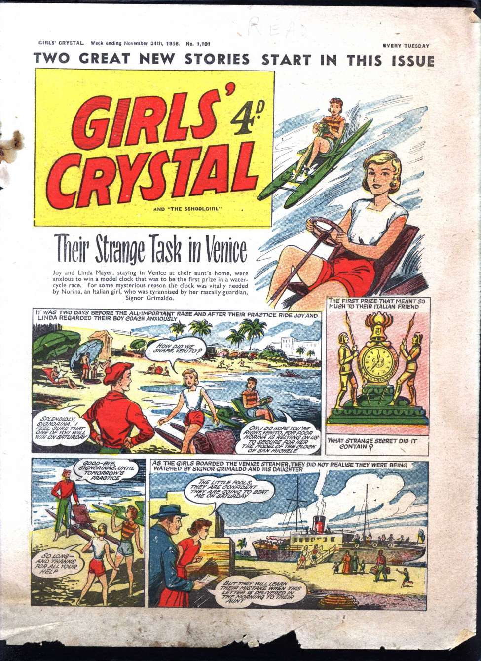 Comic Book Cover For Girls' Crystal 1101