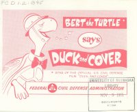 Large Thumbnail For Bert The Turtle Says Duck And Cover