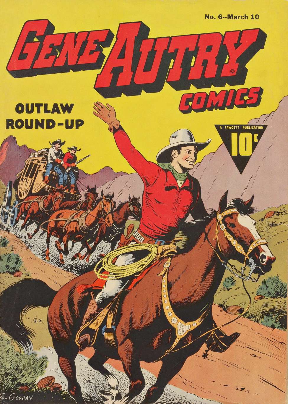 Book Cover For Gene Autry Comics 6