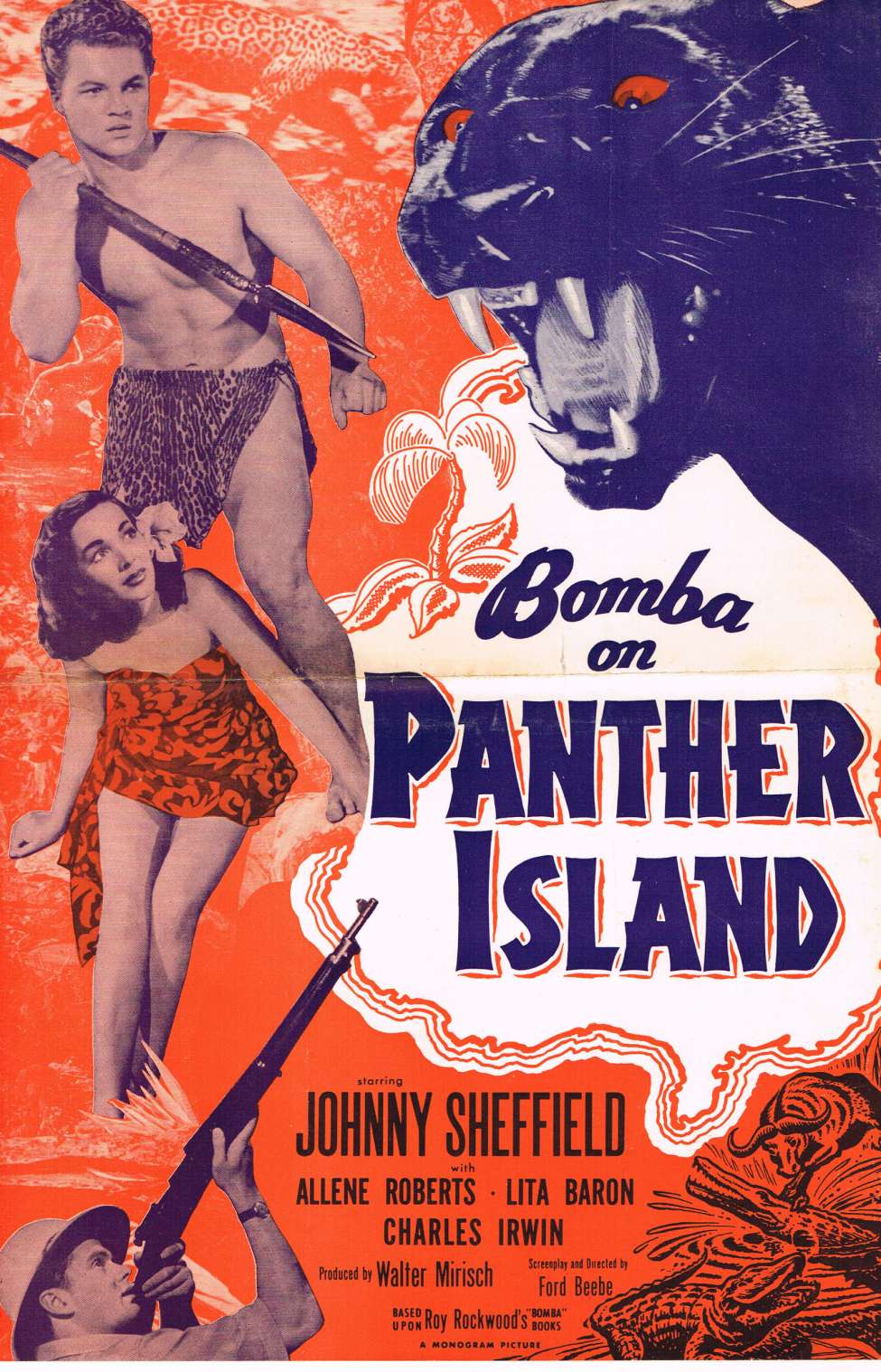 Comic Book Cover For Bomba On Panther Island Pressbook