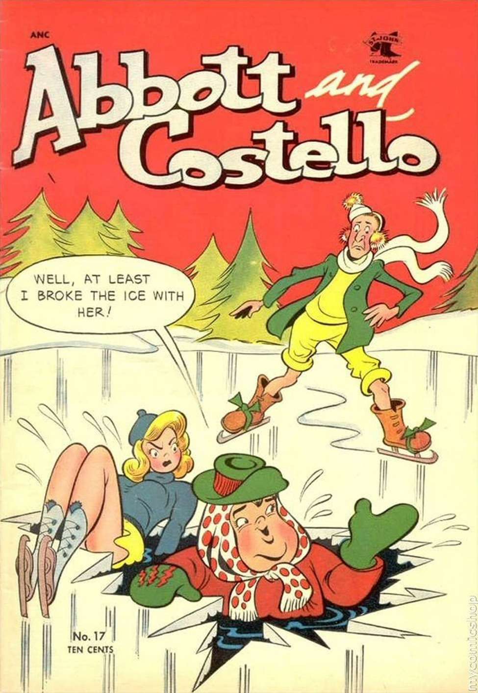 Comic Book Cover For Abbott and Costello Comics 17
