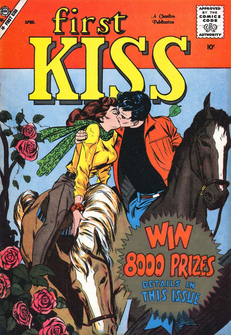 Comic Book Cover For First Kiss 8