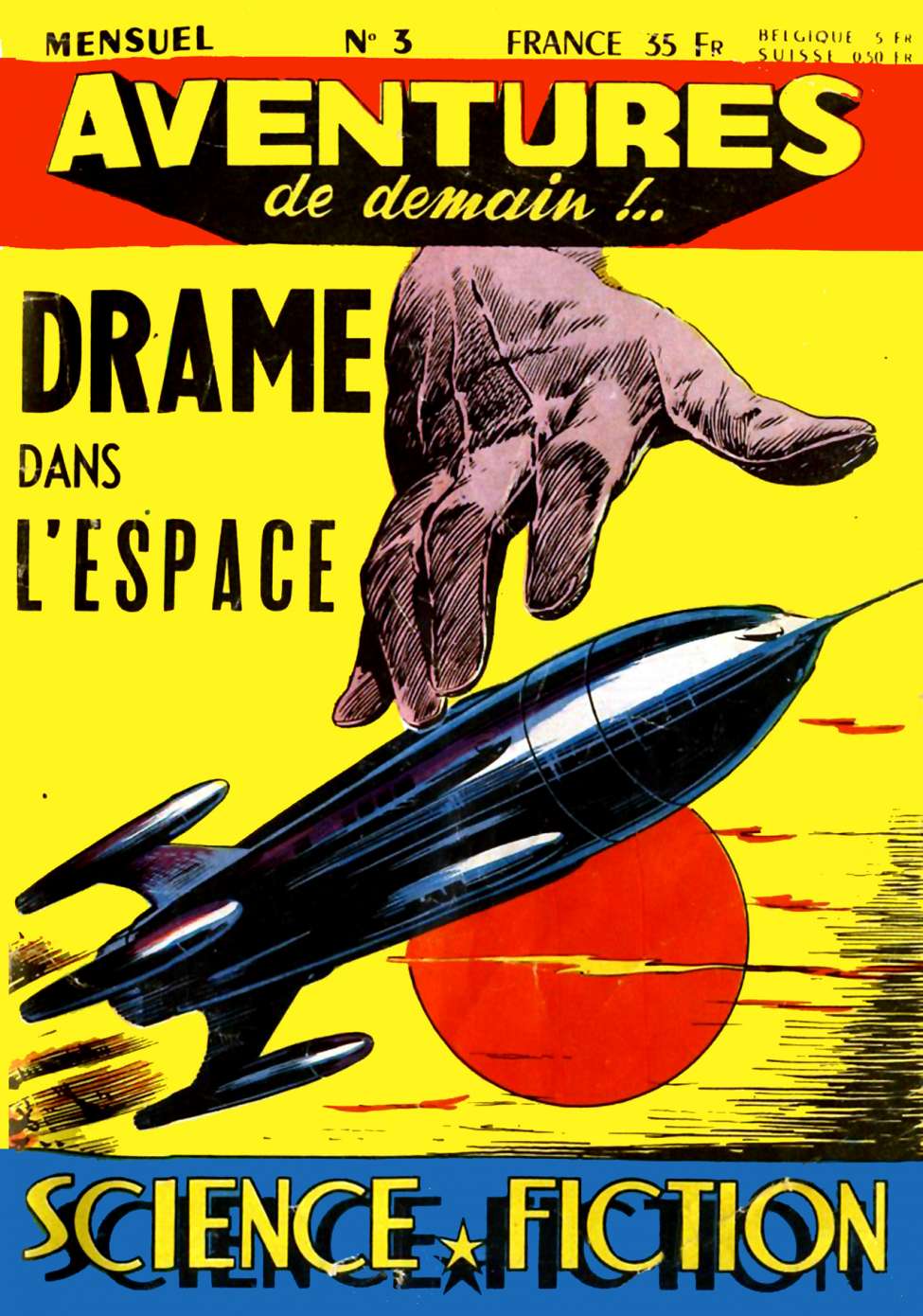 Comic Book Cover For Aventures de Demain 3 - Drame dans l'espace