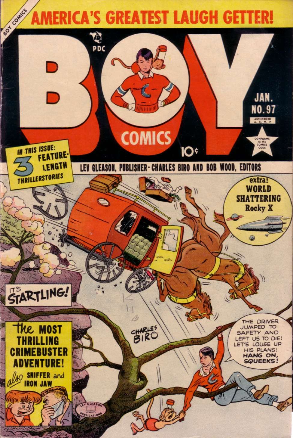 Comic Book Cover For Boy Comics 97