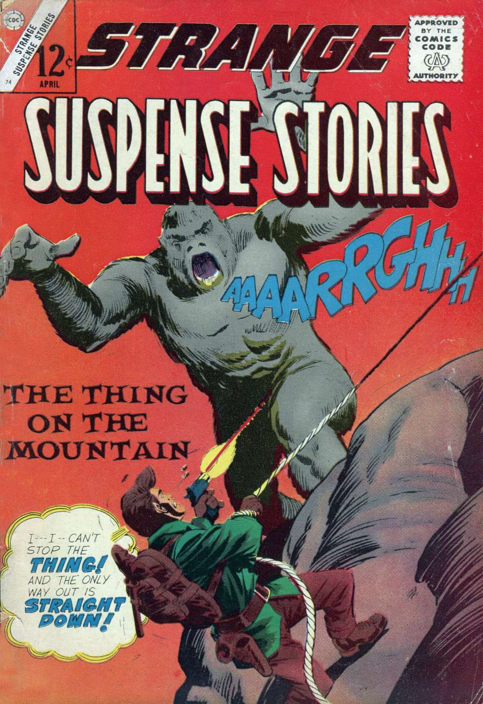 Comic Book Cover For Strange Suspense Stories 74