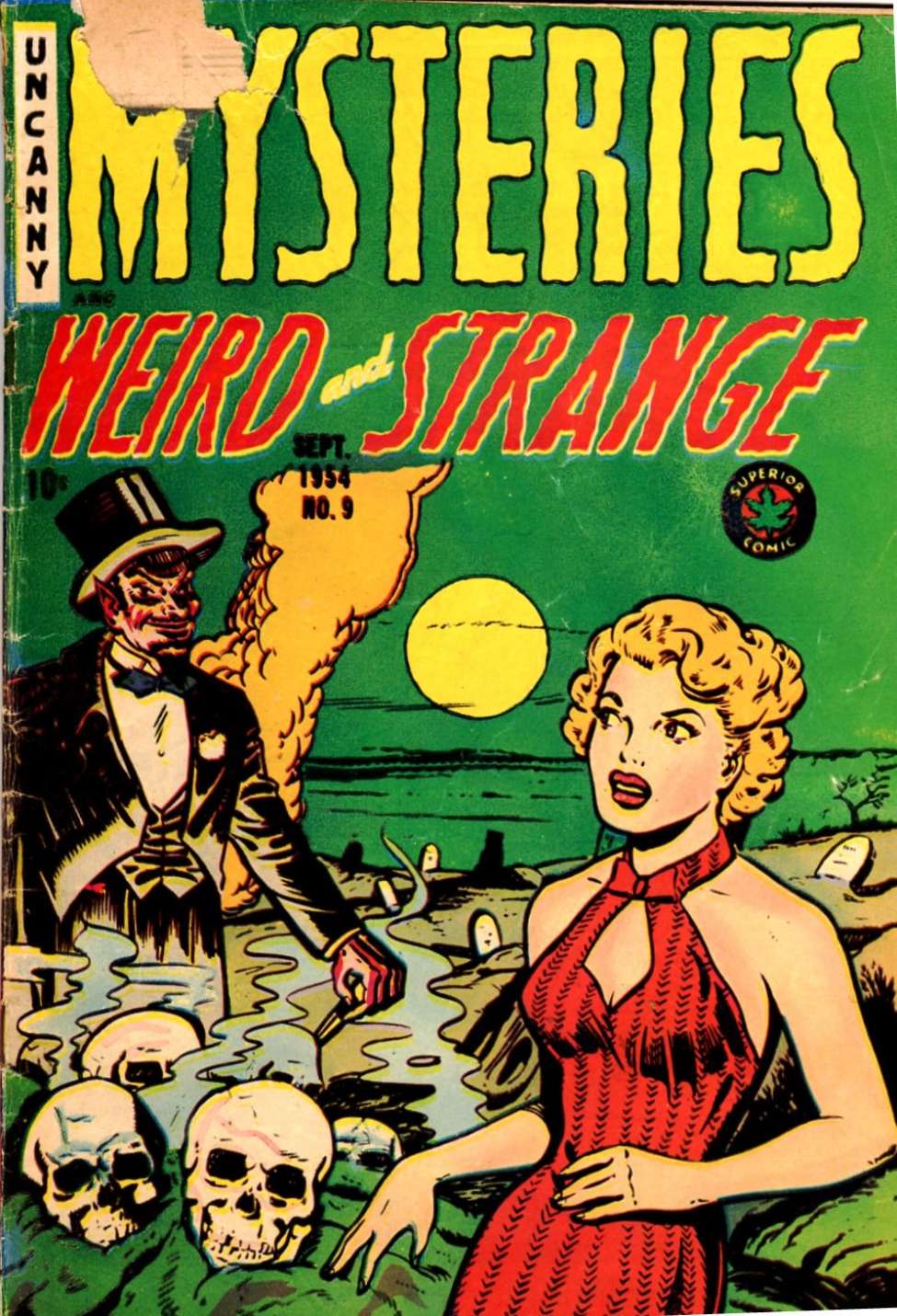 Comic Book Cover For Mysteries Weird and Strange 9