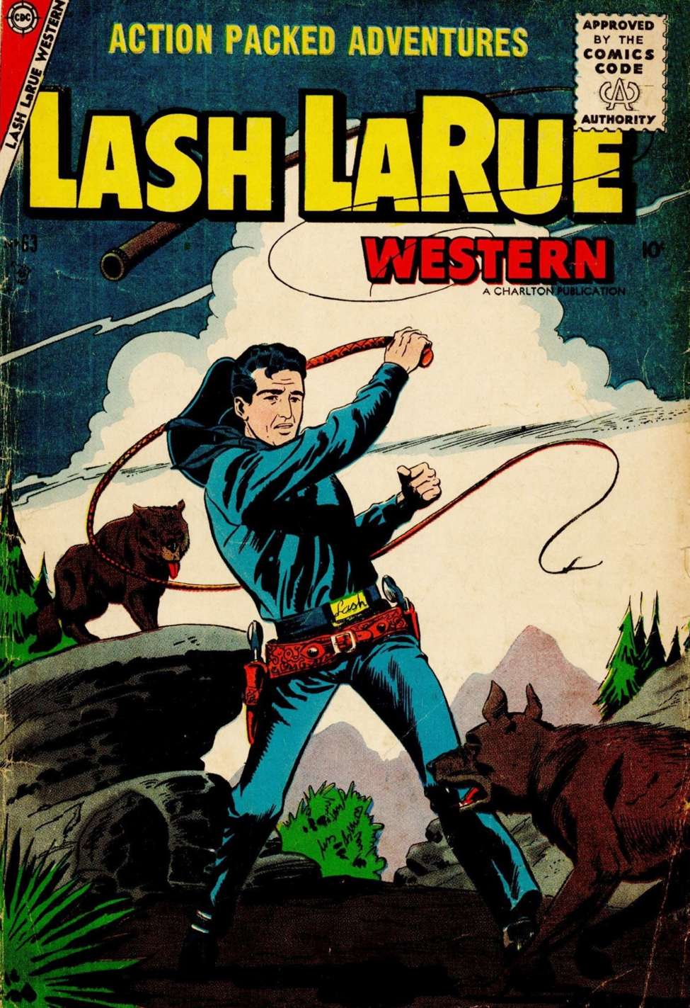 Comic Book Cover For Lash LaRue Western 63 - Version 2