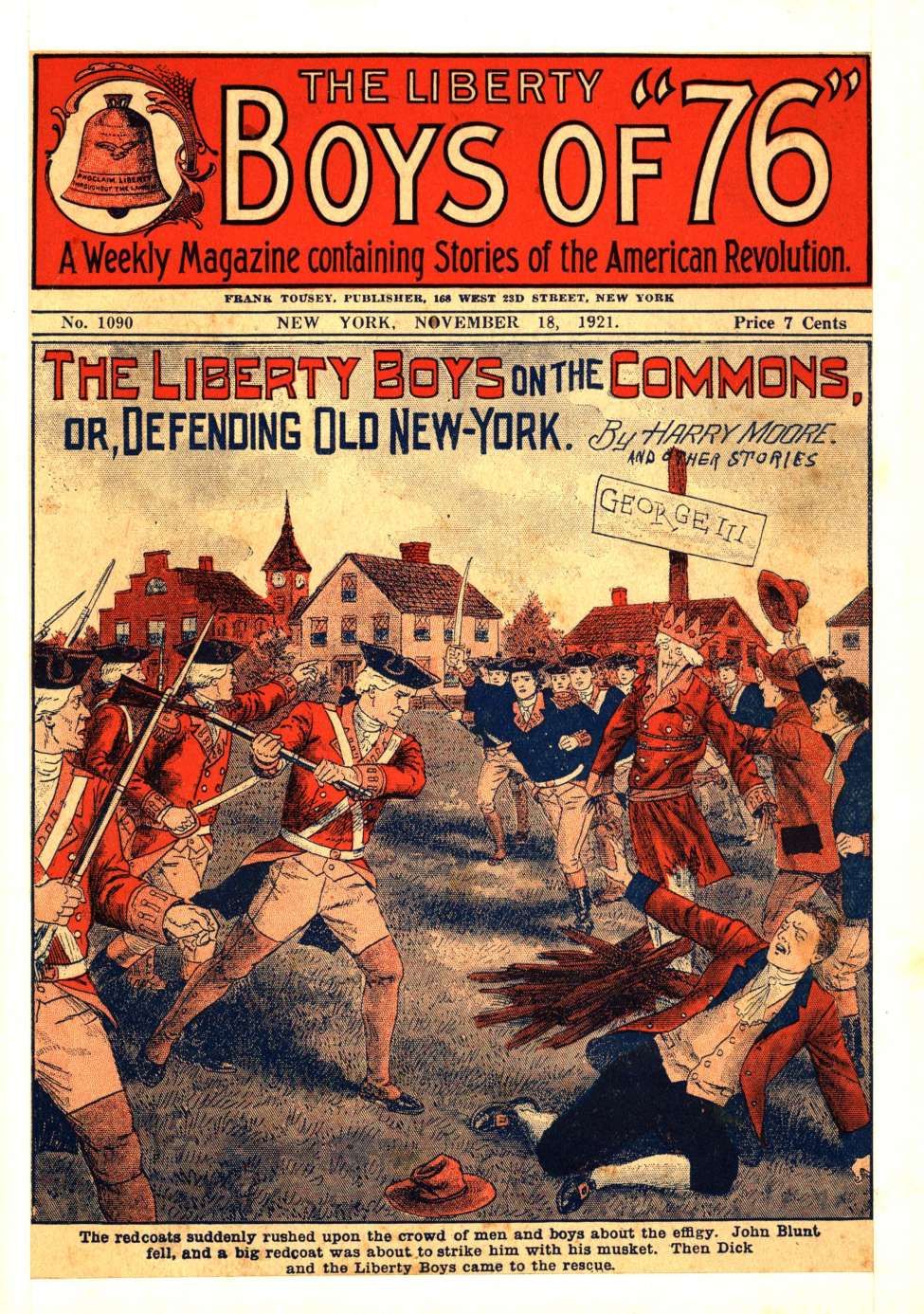 Book Cover For The Liberty Boys of 76 1090 - The Liberty Boys on the Commons