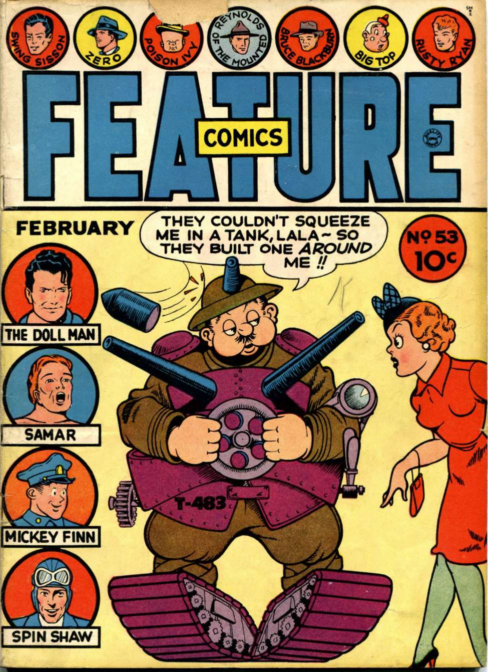 Book Cover For Feature Comics 53