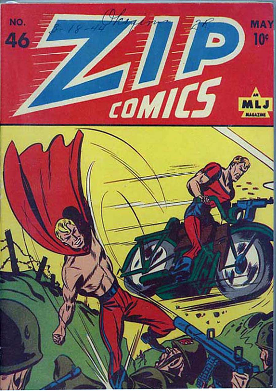 Comic Book Cover For Zip Comics 46