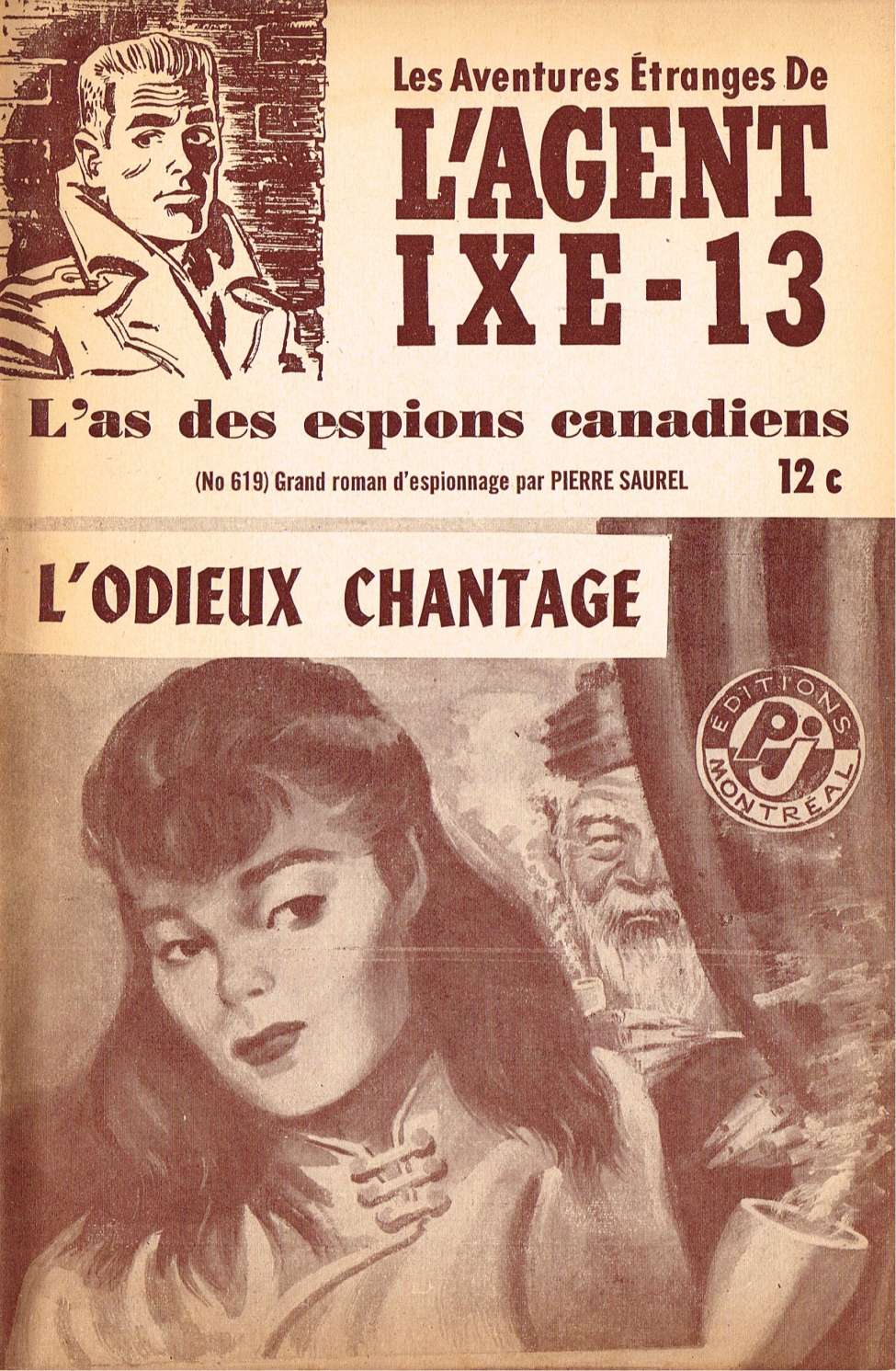 Book Cover For L'Agent IXE-13 v2 619 - L'odieux chantage