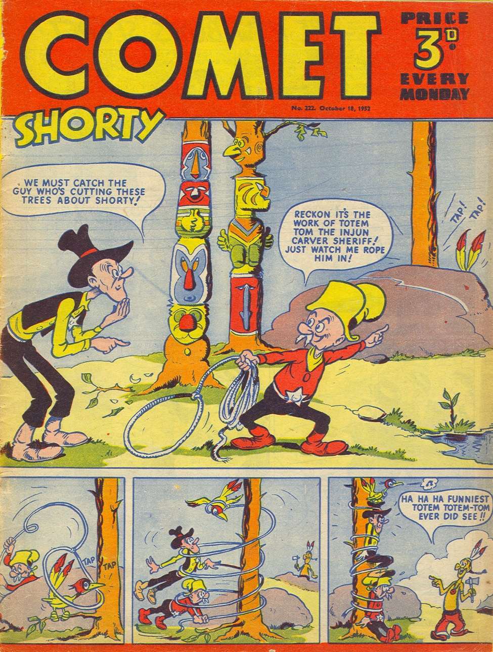 Comic Book Cover For The Comet 222