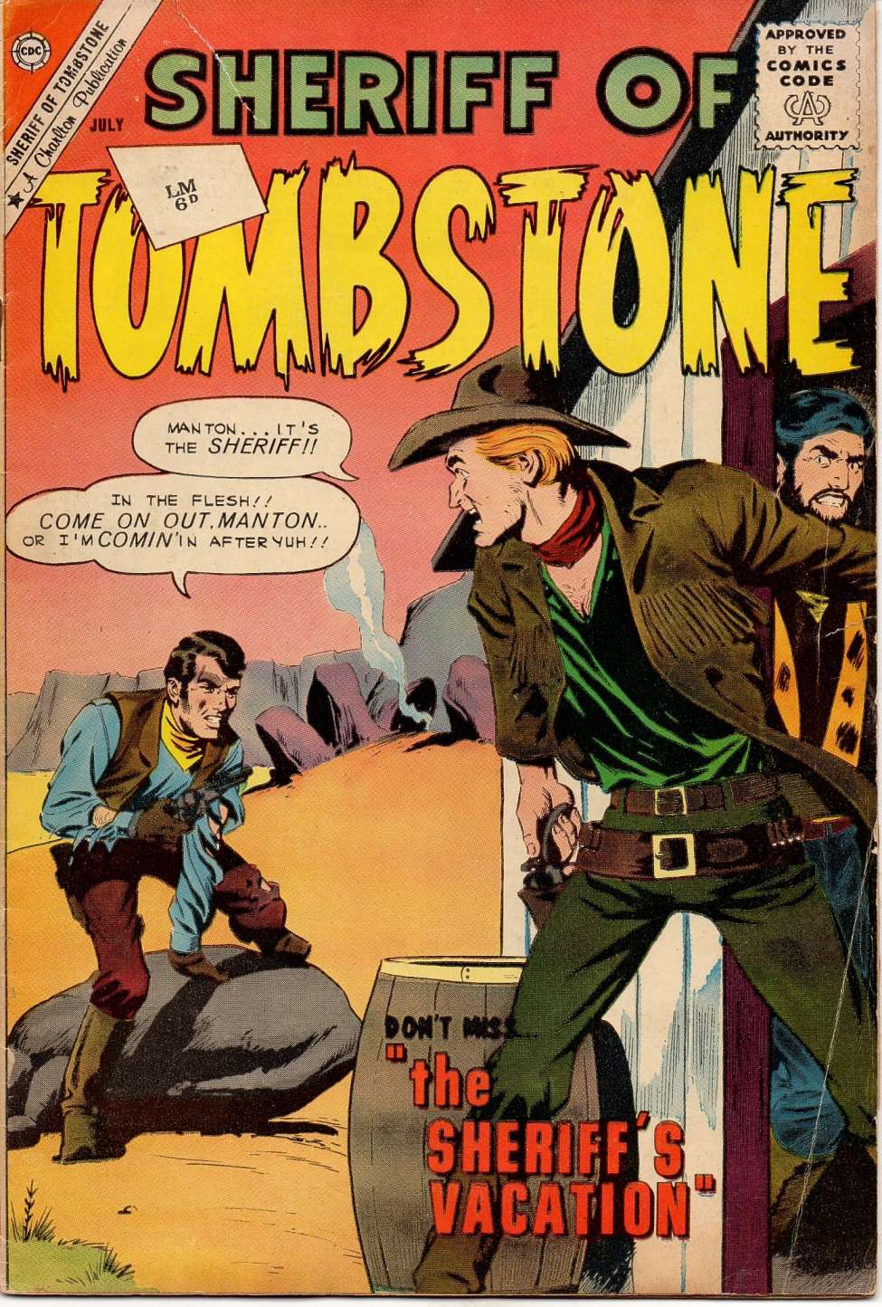 Comic Book Cover For Sheriff of Tombstone 16