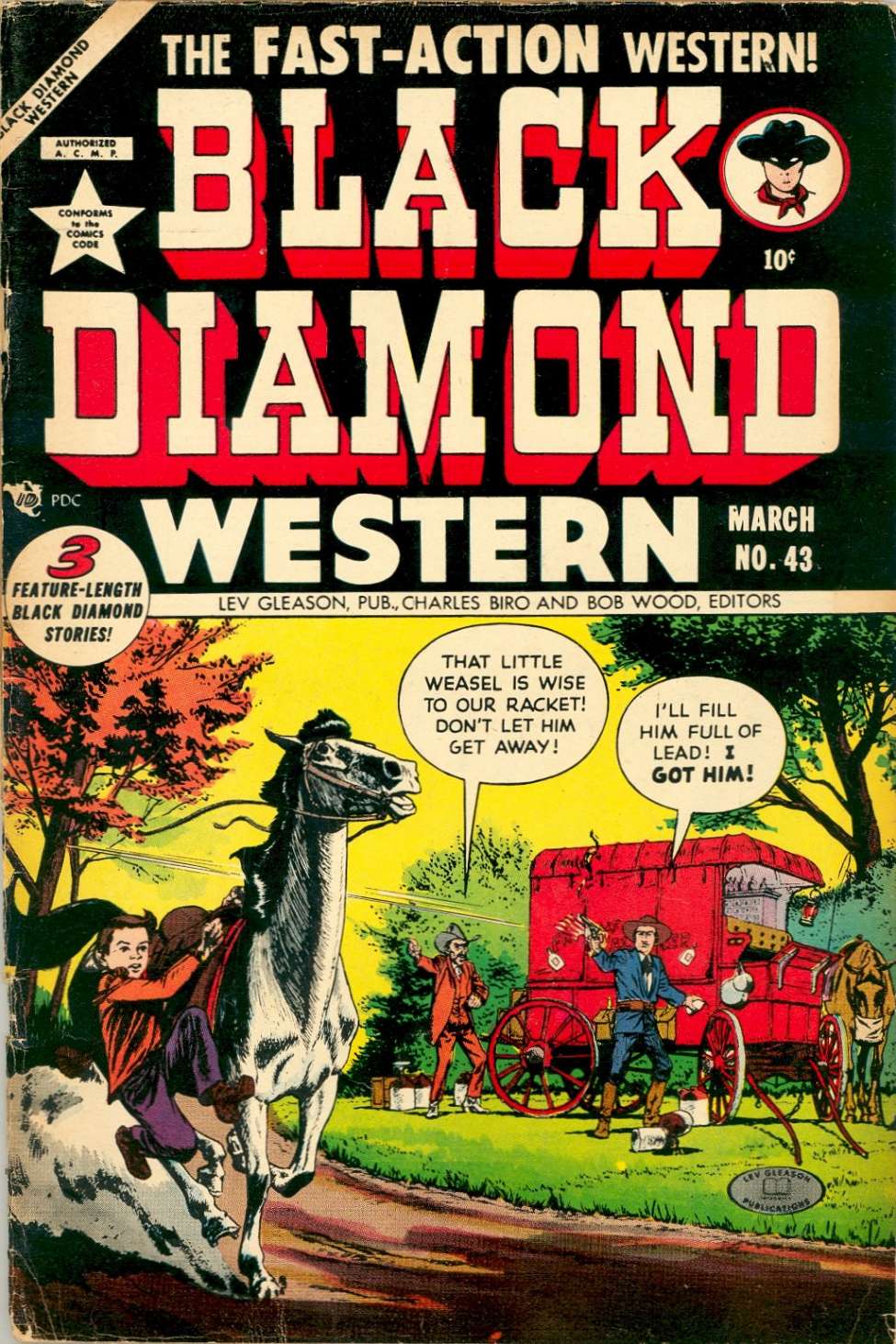 Comic Book Cover For Black Diamond Western 43