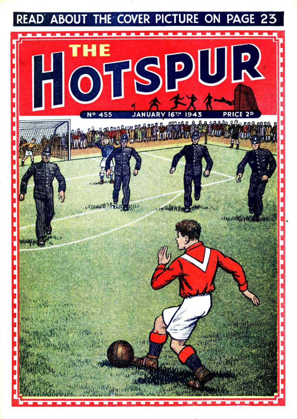 Comic Book Cover For The Hotspur 455