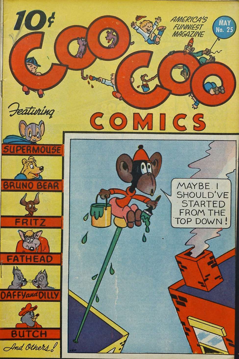 Comic Book Cover For Coo Coo Comics 25