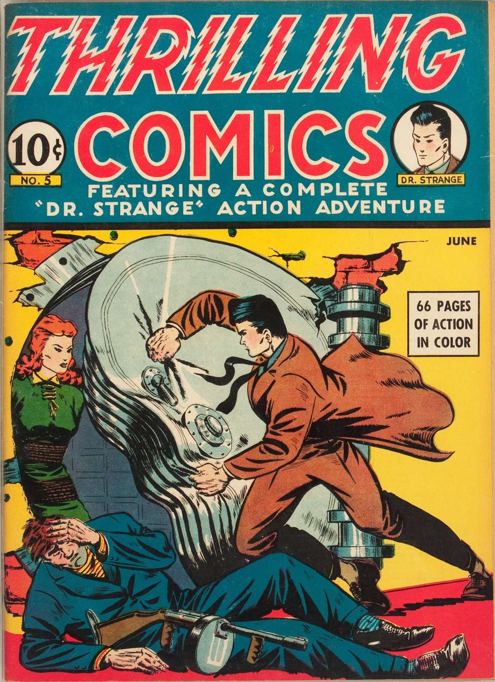 Comic Book Cover For Thrilling Comics 5