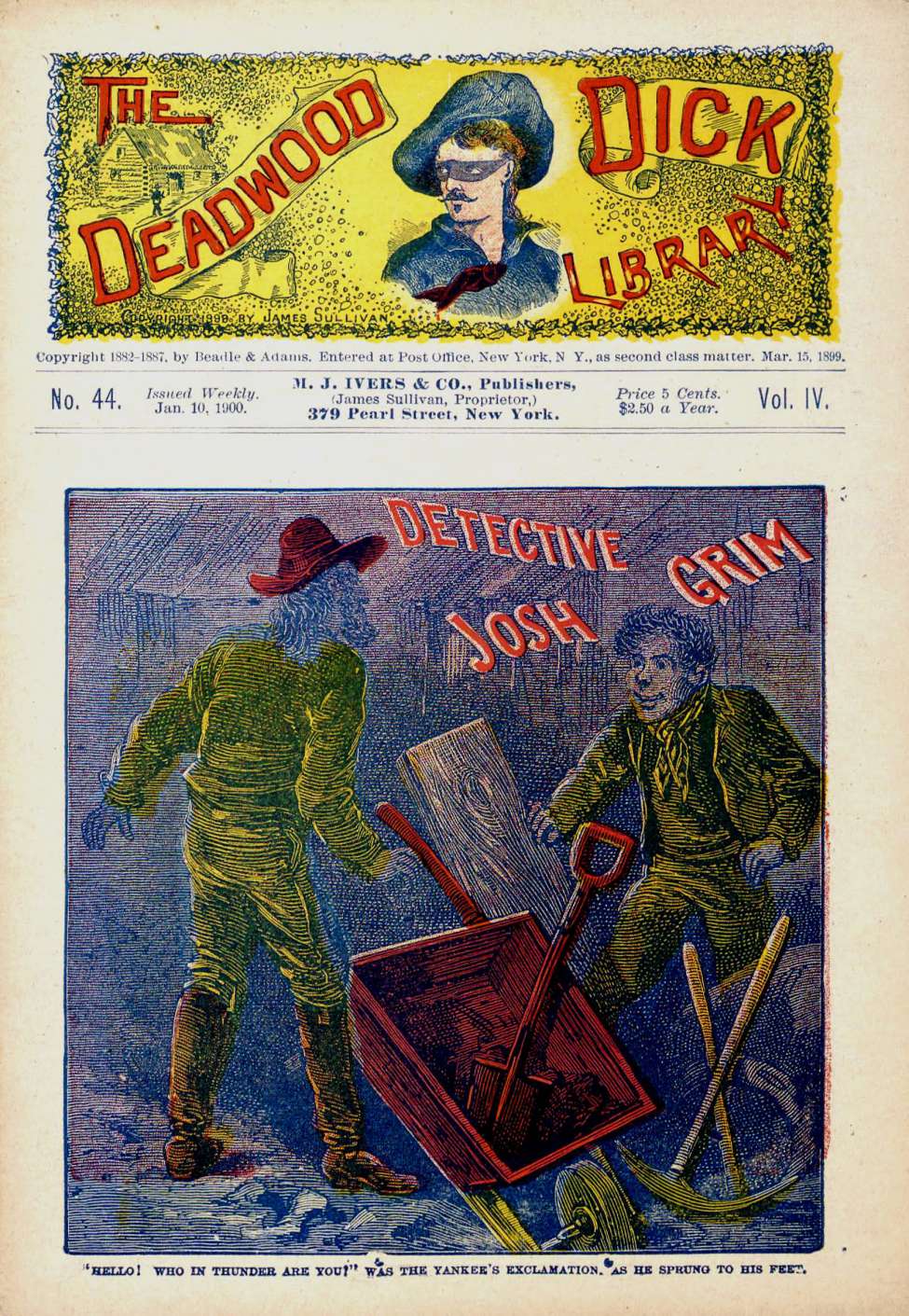 Book Cover For Deadwood Dick Library v4 44 - Detective Josh Grim
